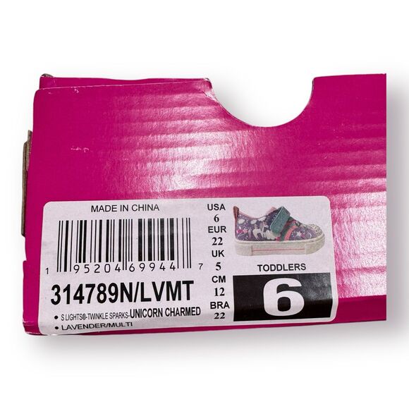 Sketchers Girls Twinkle Toes Unicorn Charmed Light Up Shoes Size 6 US - Picture 3 of 6
